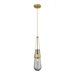 Innovations Lighting Milan 1-LT 4" Cord Pendant, Bb/psg 452-1P-BB-G452-4SM. Fixed Price $292.60.