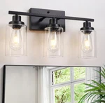Gzbeini Black Bathroom Vanity Light Fixture 3 Over Mirror Matte. Fixed Price $17.49.