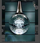 Modern Led Pendant Light - Chrome Jellyfish Design For Kitchen, Dining Room, Bar. Fixed Price $59.41.