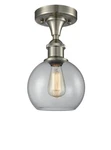 Innovations Lighting 516-1C-13-8 Athens Semi-flush 8"W Nickel. Fixed Price $165.00.