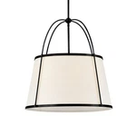Hinkley Lighting 4895 Clarke 25"W Pendant Black / Off-white. Fixed Price $749.00.