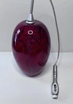Nora Lighting 8.5" Rail Mounted Pendant Assembly Red Hanging Glass Fixture NRS10. Fixed Price $16.19.