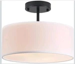 Bargeni Semi Flush Mount Ceiling LIGHT,13 Inch Modern 3-LIGHT Light.... Fixed Price $23.70.