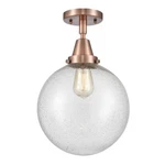 Innovations Beacon Light 10" Flush, Antique Copper/seeded 447-1C-AC-G204-10. Fixed Price $193.60.