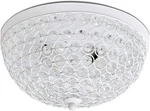 Elegant Designs 2 Light Elipse Crystal 13" Flush Mount Ceiling White. Fixed Price $38.95.