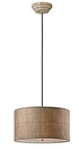 Uttermost 21933 Dafina Coastal Casual 22"W Drum Pendant - Antiqued Burlap Weave. Fixed Price $453.60.