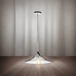Deco 79 Iron Cone-shaped Pendant Lamp W/ Bulb Included, Silver. Fixed Price $36.99.