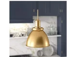 Meyer And Cross Madison 1-LIGHT Brass Pendant With Metal Shade 12". Fixed Price $19.99.
