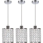 Cuaulans 3 Crystal Pendant Light, Modern Chrome Kitchen Pack,. Fixed Price $123.99.