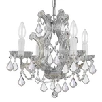 Crystorama Maria Theresa Chandelier, Crystal Spectra 4474-CH-CL-SAQ. Fixed Price $794.99.