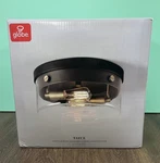 Tayce 13 In. 2-LIGHT Matte Black Flush Mount Ceiling With Clear Glass Shad. Fixed Price $59.99.