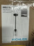 Kichler Winslow Olde Bronze Modern Seeded Glass Cylinder Mini Pendant Light. Fixed Price $43.99.