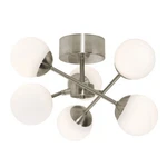 Afx Lighting Pearl 5 Lt 16" Led Semi-flush Mount, Nickel/frosted PRLC16L30D1SN. Fixed Price $214.00.