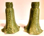 Dale Tiffany Style Green Blown Glass Tulip Lamp Shade 6 4 Approx W/1 5/8 Neck. Fixed Price $99.99.