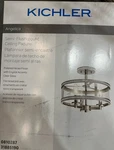 Kichler Angelica -light 13-IN Polished Nickel Semi Flush Mount. Fixed Price $124.95.