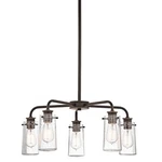 Kichler Braelyn Chandelier 5LT, Olde Bronze, Clear Seeded - 43058OZ. Fixed Price $469.99.