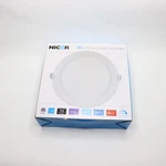 Nicor Recessed Integrated Round Led Edge Lit Downlight Kit White 4000K 8". Fixed Price $18.07.