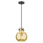 Innovations Newton Sphere 1LT 8" Cord Mini Pendant, Bl/mc 410-1PS-BK-G410-8ME. Fixed Price $211.20.