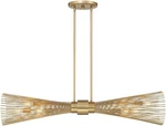 Savoy House 1-9601-6-171 Longfellow 6-LIGHT Linear Chandelier Burnished Brass. Fixed Price $447.10.