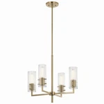 Champagne Bronze Chandelier From The Velestino Collection. Fixed Price $529.99.