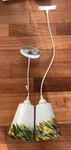 Litex Multicolored Confetti Art Glass Light Shade Pendant Set Of 2 Fixture. Fixed Price $64.00.
