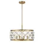 Savoy House Bailey Light Convertible Semi-flush/pendant, Brass 6-8410-4-322. Fixed Price $828.00.