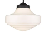 Golden Lighting 0508-L Ingalls 16"W Pendant Matte Black / Vintage Milk Glass. Fixed Price $329.99.
