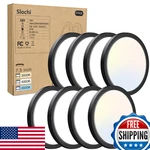 Slochi 8PACK Led Flush Mount Ceiling Light Fixture 3000K-4000K-6500K 100W. Fixed Price $189.40.