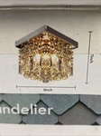 Moooni Hallway Crystal Chandelier Modern Square Raindrop Flush Mount Ceiling Lig. Fixed Price $50.00.