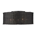 Golden Lighting 1084-5FM Bw Erma 22"W Semi-flush Drum Black. Fixed Price $307.99.