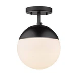 Golden Lighting 3218-SF Blk-blk Dixon 10.5 In. Matte Black Semi-flush Mount. Fixed Price $59.99.