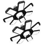 Audles Led Garage Light, 24000LM 6500K Shop 240W-2PACK, White. Fixed Price $52.90.