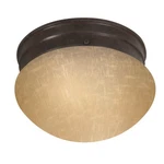 Nuvo 6" Mushroom Champagne Linen Glass, Mahogany Bronze 60-2642. Fixed Price $24.99.