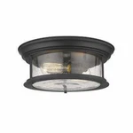 Z-lite Sonna Collection 727F13-MB Light Flush Mount In Matte Black. Fixed Price $94.50.