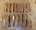 Vintage Lot Of 15 Venini Murano Crystal Chandelier Prisms Venetian Glass 8. Fixed Price $85.00.