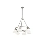 Golden Lighting Orwell 6-LIGHT Chandelier, Pewter/opal Glass 3306-6PW-OP. Fixed Price $549.99.