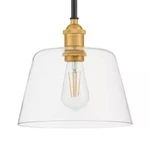 Home Decorators Sherman 1-LIGHT Black Standard Pendant With Aged Brass Accents. Fixed Price $34.95.