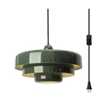 Plug-in Green Pendant Fixtures, 16FT Hanging Lights With Cord 3.... Fixed Price $130.06.
