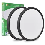 2PK 15.8 Inch Black Led Flush Mount Ceiling Light, 32W, 3480LM, 3000K/4000K/6.... Fixed Price $62.15.
