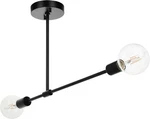 Xinbei Lighting 2-LIGHT Semi Flush Mount Ceiling Fixture Black Farmhouse. Fixed Price $58.00.