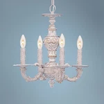 Sutton 13 1/2" Wide Antique White Gold Chandelier. Fixed Price $238.00.