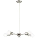 Livex Lighting 46135-91 Lansdale Chandelier Brushed Nickel With Bronze Accents. Fixed Price $185.96.