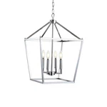Jonathan Lighting JYL7437 Chrome Pagoda 4-LIGHT 16"W Led Taper Candle Pendant. Fixed Price $243.39.