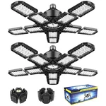 Nexillumi 2-PACK Led Garage Light 180W, 36000LM Pack, Black. Fixed Price $71.23.