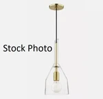 Hudson Valley Mitzi One Light Small Pendant 7" W X17.75" H-aged Brass Finish. Fixed Price $59.36.