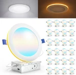Sunco 24 Pack 6 Inch Led Recessed With Night Light, Canless. Fixed Price $239.99.