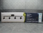Hampton Bay Crosshaven 2.6FT 4-LIGHT Black Hubspace Led Track Ceiling Lighting. Fixed Price $10.40.