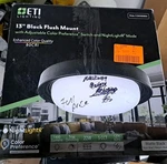 Eti Lighting 13 In. Modern Farmhouse Rattan Led Flush Mount Ceiling. Fixed Price $34.99.