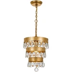 Crystorama 6103-GA Perla Light Inch Antique Gold Mini Pendant Ceiling. Fixed Price $275.80.