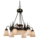 Bryce 9-LIGHT Chandelier Rustic Shaded Style 27 Inches Tall 28.5. Fixed Price $669.99.